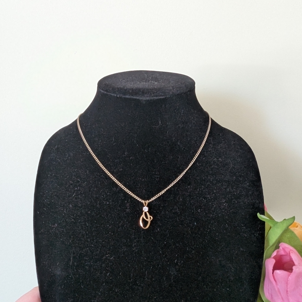Vintage Goldtone Pendant Necklace